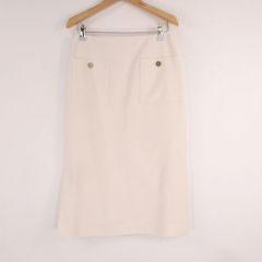美品 BEIGE ベイジ スカート 2(Sサイズ相当) コットン ポリエステル タイト ひざ下丈 レディース AN4031A95 