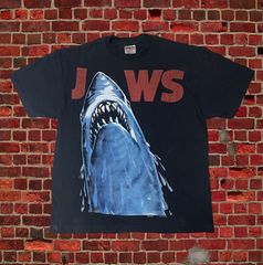 JAWS ジョーズ Tシャツ スティーヴンスピルバーグ Universal Studios 黒 XL 両面プリント
