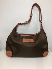 【美品】renoma　レノマ　ショルダーバック　ハンドバック　ナイロン　レザー
