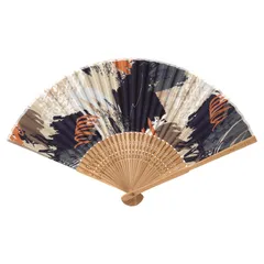 Wpc. Patterns 扇子 ギフトボックス入り ケース付き 夏 レディース メンズ W124-9080-204 アブストラクト | 浴衣 お祭り 暑さ対策 せんす おしゃれ かわいいym c6c534ad