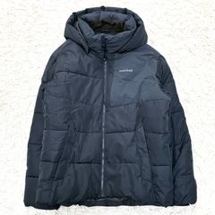 美品 モンベル mont-bell パデット アウター 中綿ジャケット ブルゾン フード 厚手 防寒 登山 運動 Lサイズ ネイビー 紺 シルバーウィーク 敬老の日 秋休み 行楽 ハロウィン 七五三 冬支度 冬のボーナス ギフト プレゼント