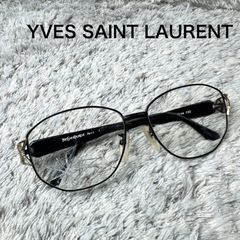 ジャンク YVES SAINT LAURENT メガネフレーム YSL ロゴ ヴィンテージ