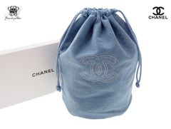 シャネル ノベルティ ラ クレームマン 巾着ポーチ 2026 デニム CHANEL