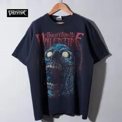 00s Bullet for My Valentine ブレット・フォー・マイ・ヴァレンタイン Tシャツ L ネイビー ヴィンテージ バンT バンドT ロックT ヘビメタT ギルダン GILDAN スカル 古着 c6007