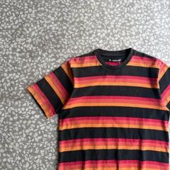 [ Archive アーカイブ Y2K ]RESONATE GOOD ENOUGH / border Tee size 実寸M相当 グッドイナフ　マルチボーダー　ストリート　裏原　アーカイブ　藤原ヒロシ　スケートシング　岩井徹　水継