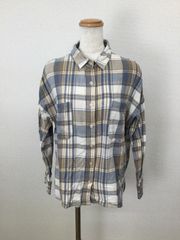 RCWB ロデオクラウンズ ネルシャツ F チェック オーバーサイズ