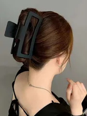 ヘアアクセサリー ヘアツメ 1個 スクエアデザイン カジュアルヘアクリップ、ヘアアクセサリー、ヘアクリップ、ヘアクランプ、ヘアバレット、学用品、女性用ヘアアクセサリー