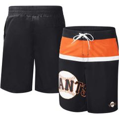 컬 뱅크스 남성 수영복 하프 팬츠 반바지 반바지 Mens GIII Sports by Carl Banks Black San Francisco Giantsea Wind