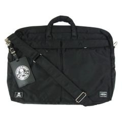 mastermind JAPAN マスターマインドジャパン × ポーター 80周年記念 TANKER タンカー 2WAY ブリーフ ショルダーバッグ ブラック系【極上美品】【中古】