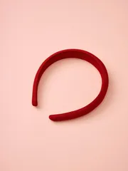 ヘアアクセサリー ヘアバンド 1個 レディース レッド ヘッドバンド スポンジ トップノット ヘアアクセサリー シンプルで多用途 カジュアル、アクセサリー、ヘアバンド、ヘアフープ ヘッドバンド、ヘッドピース ギフト ミュージックフェス 学校再開