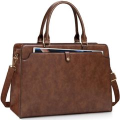 Women's Tote Bag, 15.6-inch Laptop Bag, PU Leather, Waterproof, Briefcase, Business/Office Computer Bag, Large Capacity, Handbag/Shoulder Bag