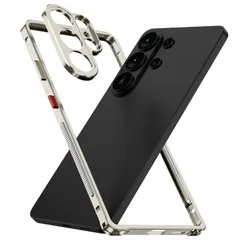 新品 【放熱・カメラレンズカバー】金属バンパー NINKI適応 galaxy S26 ultra ケース 薄型 四角保護 衝撃保護 取り付け簡単 フィット感 スリム 頑丈 米規格 レンズ保護 シンプルデザイン ギャラクシー S26 ウルトラ カバー [ | ]