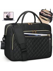 Women's Tote Bag, 17.3-inch Laptop Bag, Women's Briefcase, Waterproof Laptop Shoulder Bag, Large Capacity Laptop Bag, Suitable for Various Occasions such as Work, Business, Office, Travel, University, etc., Eye-catching Women's Work Bag