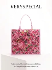 バッグ レディース トートバッグ 1個 カラフルなスパンコール&メッシュパッチワークリネントートバッグ、ファッションの花柄&葉刺繍デザイン、大容量の四角いショルダーバッグ、カジュアルな休暇スタイルのショッピングバッグ(花柄パターンはランダムに配置)