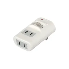 2分配タップ BUFFALO 集中スイッチ/雷サージ防止付き ホワイト バッファロー BSTAPD03WH