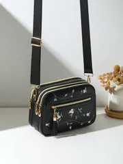 バッグ レディース ショルダーバッグ メッセンジャーバッグ ファッション フローラル マルチレイヤー クロスボディバッグ ショルダーバッグ レディースバッグ