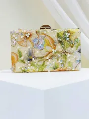 バッグ レディース クラッチバッグ セカンドバッグ 花柄クラッチ、スパンコールクラッチ、エンベリッシュクラッチ、パーティークラッチ、フォーマルドレスアクセサリークラッチ、ウェディング用品、エレガントな女性用クラッチバッグ、女性への贈り物、