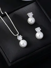 ジュエリー レディース セット 3個セット シルバーハート ミニマリスト デイリーピアス ガラス &、女性、パーティー、デイリーウェア、母の日、クリスマスギフトに適しています