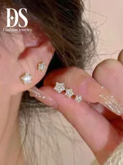ジュエリー レディース イヤーアクセサリー セット ペンタグラム スタッドピアス 6個セット