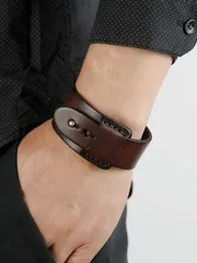 ジュエリー メンズ ブレスレット ファッショナブルで人気のあるメンズ PU レザー ブレスレット、ジュエリー ギフトやスタイリッシュな外観に