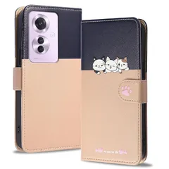 【新品】 Reddylin 対応 OPPO Reno 11A ケース 手帳型 OPPO Reno11A ケース OPPO Reno11 A ケース かわいい猫 OPPO Reno11A スマホケース 手帳型 全面保護 カード収納 オッポ リノ11 A ケース