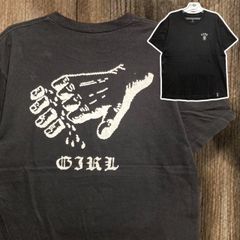 オールドスケート Tシャツ ガール スケートボード スケート カルチャー 骨 ハンドガン ワンポイント 黒 -  Lサイズ 古着 ビンテージ used vintage  p10