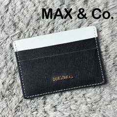 【美品】MAX&Co. マックスアンドコー パスケース 定期入れ カードケース ブラック ホワイト