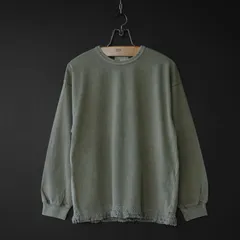 -新品- 【Universal Style Wear】 fringe l/s t-shirt (olive) | ユニバーサルスタイルウェア ヘビーウェイト フリンジ ロンT 643010