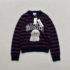 未使用 GANNI ガニー K2567 インターシャ ニット KNIT MULTICOLOUR サイズ M 定価58,300円 80718 0120
