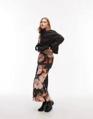 エイソス レディース ボトムス ハーフパンツ・ショーツ フラワー柄 プリント スカート マキシ フラワー ASOS DESIGN bias cut maxi skirt in floral print