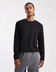 エイソス メンズ トップス Tシャツ ASOS DESIGN heavyweight relaxed tshirt Black ブラック