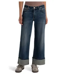 カットフロムザクロス レディース ボトムス デニムパンツ KUT from the Kloth Meg Highrise Fab Wide Legs Roll Up Regular Hem Inter