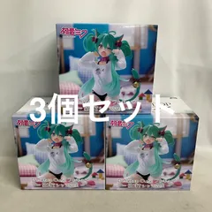 未開封 初音ミク 猫耳Tシャツ Desktop Cute フィギュア 3個セット SF8F01 c107