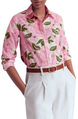 ボーデン レディース トップス シャツ フラワー柄 プリント コットン フラワー Boden Sienna Floral Print Cotton ButtonUp Shirt PINK FLORAL