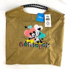 新品 Disney ミッキー＆ミニー 刺繍 キャラクターバッグ ライトブラウン D.KELLY トートバッグ ハート 軽量 A4 通勤 通学 お出かけ 旅行 サブバッグ ユニセックス ギフト 公式ライセンス 大容量 レディース メンズ おしゃれ 人気 バッグ用