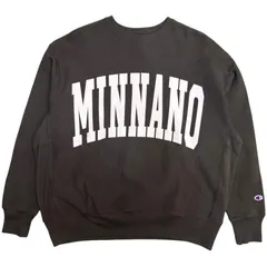 【美品】サイズ【M】チャンピオン×ビームス×ミンナノ Champion×BEAMS×MIN-NANO 24AW／ 別注 ロゴクルーネックスウェット ／クルーネックスウェット ／11-13-1246-411　 8065000237629