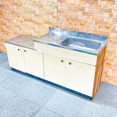 アサヒ衛陶 脚付き洗面台 アンティーク レトロ 築70年家屋整理品