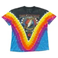 USA 古着 リキッドブルー DEAD & COMPANY デッドアンドカンパニー バンド ロック Tシャツ タイダイ プリント グレイトフルデッド BA6924