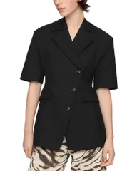 ガニー レディース アウター ジャケット・ブルゾン コットン ブレザー GANNI Black Cotton Tailored Blazer Black ブラック