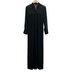 whim gazette(ウィムガゼット) オールインワン サイズ38 M レディース美品  - 黒 フルレングス/シースルー