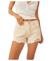 フリーピープル レディース ボトムス ハーフパンツ・ショーツ ショートパンツ デニム Free People We The Free Now Or Never Denim Shorts Oat Lat