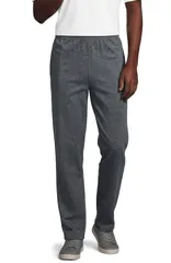 ランズエンド メンズ ボトムス カジュアルパンツ ニット ジャージー Lands End Jersey Knit Pant Charcoal Heather チャコール