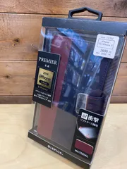 iPhone XS/iPhone X 上質PUレザーブックスマホケース「PREMIER」 レッド mst-13702　【K】