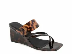 レベッカミンコフ レディース シューズ サンダル Rebecca MinkoffDanica Wedge Sandal Dark BrownBlack Tortoise Shell Synthetic
