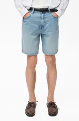 マンゴ メンズ ボトムス デニムパンツ ショートパンツ MANGO Denim Bermuda Shorts Medium Blue ブルー