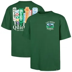 フォーティーセブン メンズ トップス Tシャツ Mens 47 Green San Diego Padres Plackard Foundation TShirt Green グリーン
