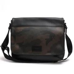 コーチ／COACH バッグ ショルダーバッグ 鞄 メンズ 男性 男性用 PVC レザー 革 オリーブ カーキ  F37612 MESSENGER IN SIGNATURE CANVAS WITH HALFTONE CAMO PRINT フラップ式 メッセンジャ
