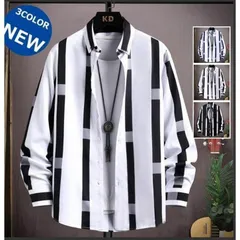カジュアルシャツ メンズ 40代 50代 ボタンダウンシャツ 長袖 ストライプシャツ スリム 紳士服 ビジネス お兄系 秋服g#dhzho