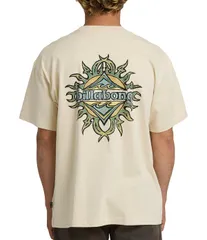ビラボン メンズ トップス シャツ Billabong Solar Flare Short Sleeve TShirt Oatmeal オートミール