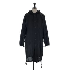 【美品】 Y-3 / ワイスリー | Tencel Cotton Hooded Long Shirt / テンセル コットン フーデッド ロングシャツ | XS | ブラック | メンズ